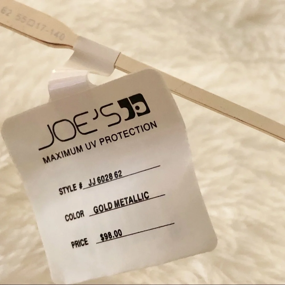 NWT JOES'S JEANS Gold Metallic Sunglasses